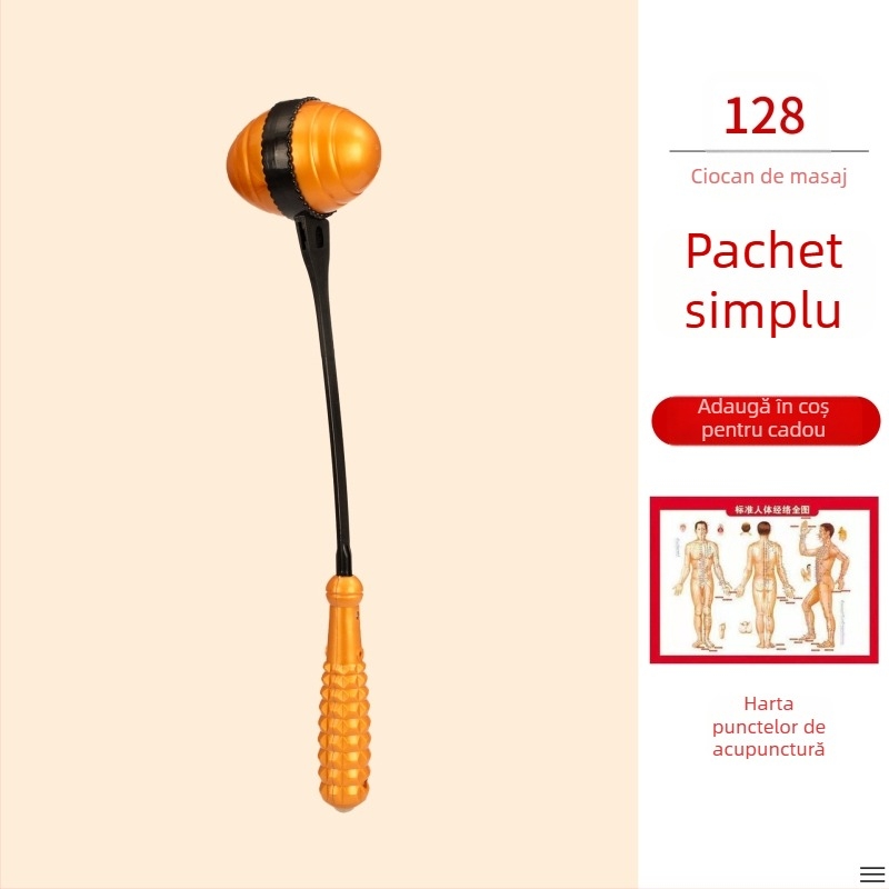 Cioc masaj manual cu două fețe pentru sănătate și fitness; corp din plastic, 210 g, design de tip familie, personalizabil