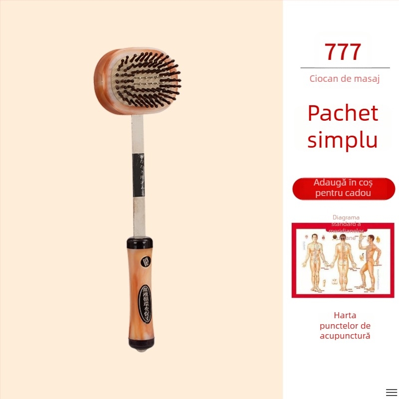 Cioc masaj manual cu două fețe pentru sănătate și fitness; corp din plastic, 210 g, design de tip familie, personalizabil