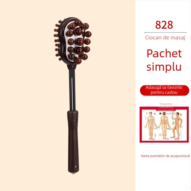 Cioc masaj manual cu două fețe pentru sănătate și fitness; corp din plastic, 210 g, design de tip familie, personalizabil