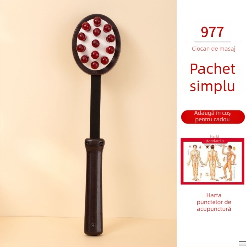 Cioc masaj manual cu două fețe pentru sănătate și fitness; corp din plastic, 210 g, design de tip familie, personalizabil