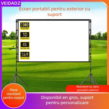 Ecran de proiecție VEIDADZ, Anti-Glare, 16:9, pe podea, detașabil, portabil