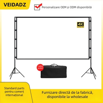 Ecran de proiecție VEIDADZ, Anti-Glare, 16:9, pe podea, detașabil, portabil