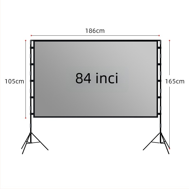 Ecran de proiecție VEIDADZ, Anti-Glare, 16:9, pe podea, detașabil, portabil