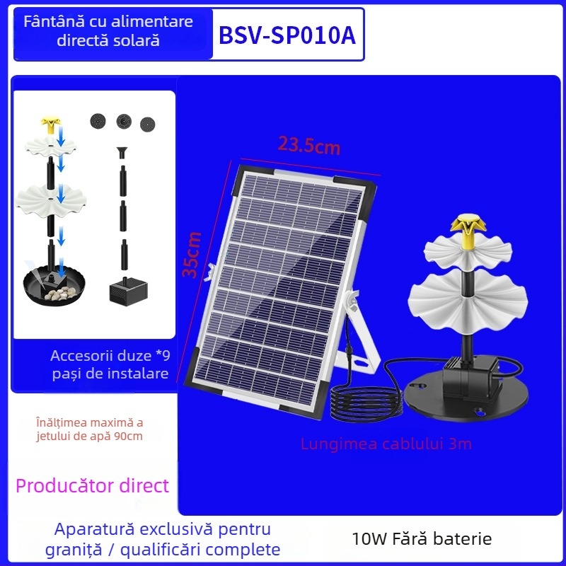 Best way fântână solară cu acționare directă pentru baie de păsări