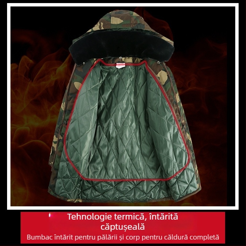 Jachetă de trening cu model camuflat (material din amestec de bumbac; respirabilă; anti-vânt; evacuare a umezelii)