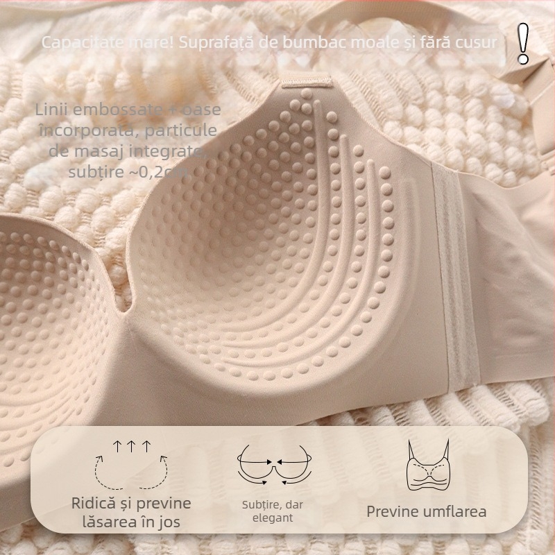 Sutien în stil corset, cupe complete, cupe subțiri din nylon, bretele fixe duble, închidere spate cu patru rânduri de cărlige.