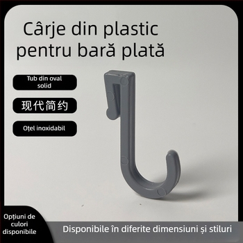 Cuier din plastic pentru bucătărie/baie/balcon — finisaj lucios, stil minimalist, montaj fără găuri. Material: plastic; Brand: Gies; Cod produs: New plastic card hook