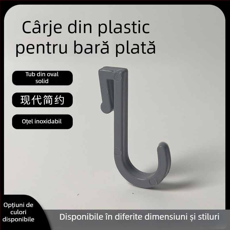 Cuier din plastic pentru bucătărie/baie/balcon — finisaj lucios, stil minimalist, montaj fără găuri. Material: plastic; Brand: Gies; Cod produs: New plastic card hook
