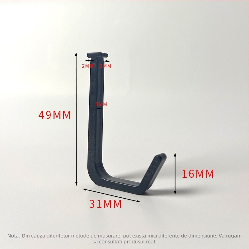 Cuier din plastic pentru bucătărie/baie/balcon — finisaj lucios, stil minimalist, montaj fără găuri. Material: plastic; Brand: Gies; Cod produs: New plastic card hook