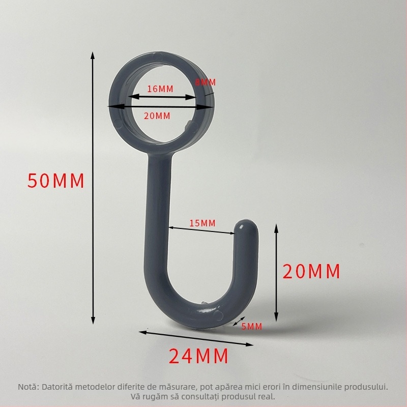 Cuier din plastic pentru bucătărie/baie/balcon — finisaj lucios, stil minimalist, montaj fără găuri. Material: plastic; Brand: Gies; Cod produs: New plastic card hook