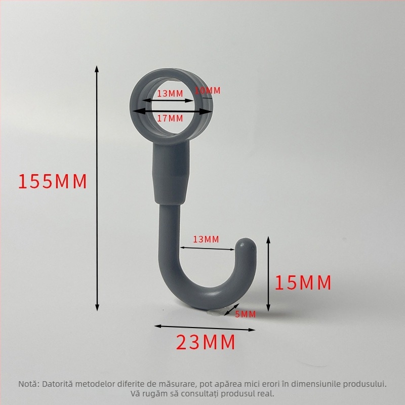 Cuier din plastic pentru bucătărie/baie/balcon — finisaj lucios, stil minimalist, montaj fără găuri. Material: plastic; Brand: Gies; Cod produs: New plastic card hook