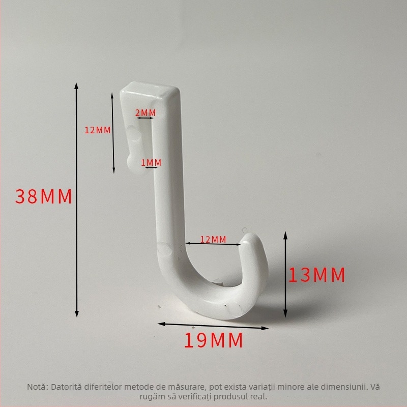 Cuier din plastic pentru bucătărie/baie/balcon — finisaj lucios, stil minimalist, montaj fără găuri. Material: plastic; Brand: Gies; Cod produs: New plastic card hook