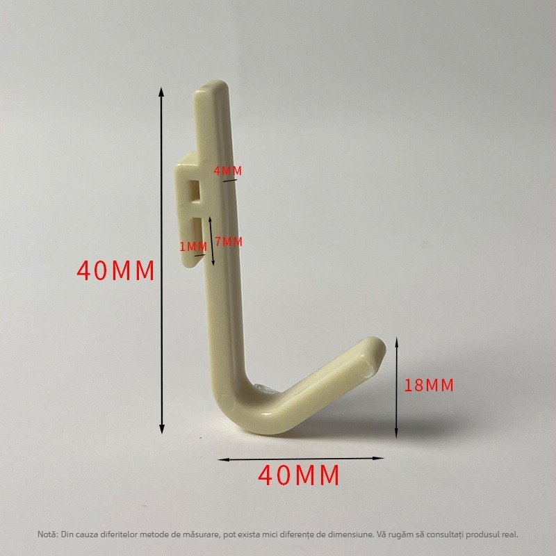 Cuier din plastic pentru bucătărie/baie/balcon — finisaj lucios, stil minimalist, montaj fără găuri. Material: plastic; Brand: Gies; Cod produs: New plastic card hook