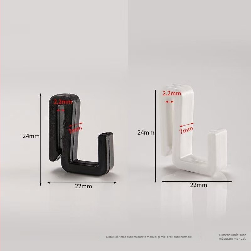 Cuier din plastic pentru bucătărie/baie/balcon — finisaj lucios, stil minimalist, montaj fără găuri. Material: plastic; Brand: Gies; Cod produs: New plastic card hook