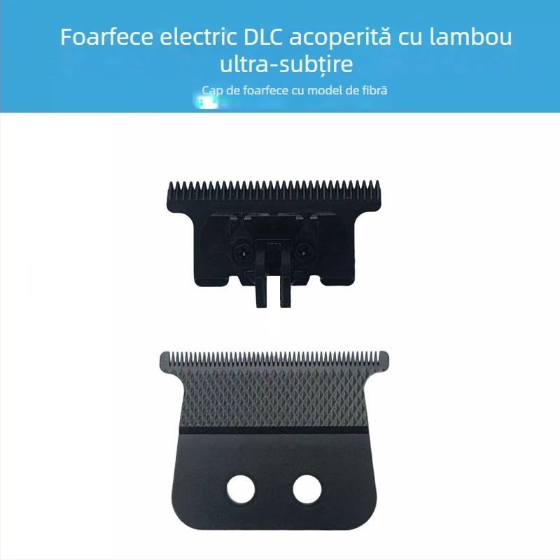 Mașină electrică de tuns păr – lamă de schimb cu acoperire DLC pentru capul de tăiere, compatibil universal, oțel inoxidabil cu conținut înalt de carbon, lamă demontabilă și lavabilă