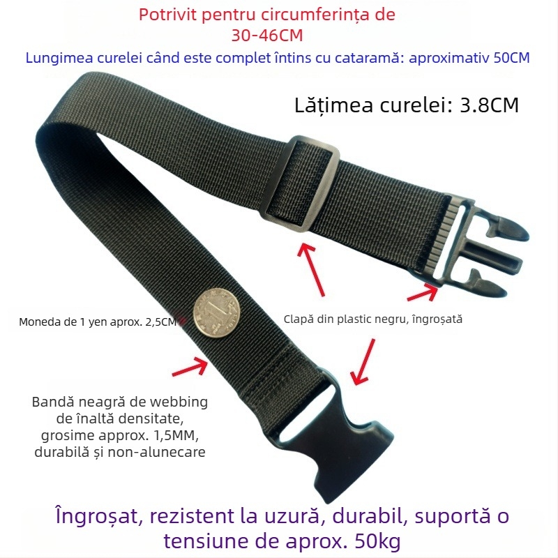 Bandă cu cataramă pentru bagaje – curea de fixare pentru împachetare și extindere a valizelor, 1000D polipropilenă, toamna 2024