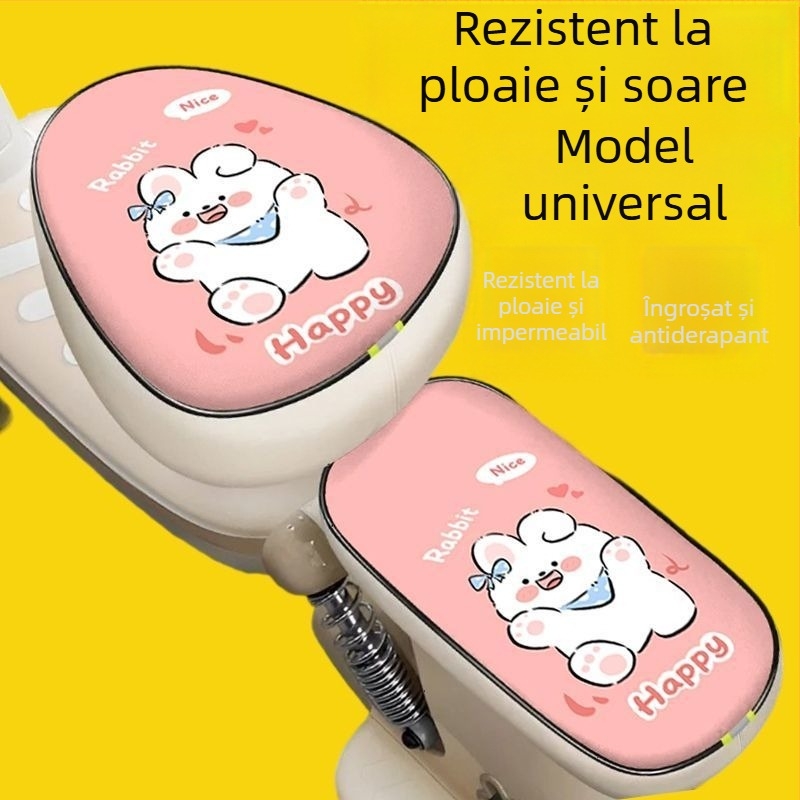 Husă pentru șa de bicicletă electrică – rezistentă la soare și ploaie, pernă moale din PU – compatibilă cu bicicletele electrice Aima și Yade