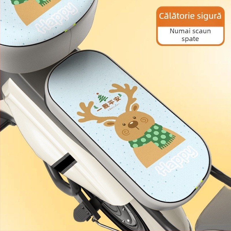 Husă pentru șa de bicicletă electrică – rezistentă la soare și ploaie, pernă moale din PU – compatibilă cu bicicletele electrice Aima și Yade