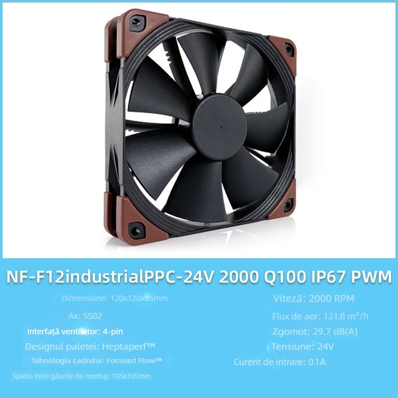 Owl F12/P12 Seria ventilator pentru carcasa PC, control PWM inteligent al temperaturii, 5V, 1500 RPM, rulment SSO2