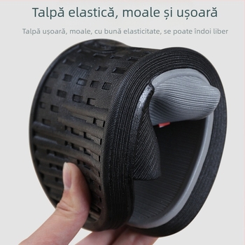 Papuci de interior pentru bărbați din PVC, talpă antiderapantă groasă, deget deschis, turnare prin injecție