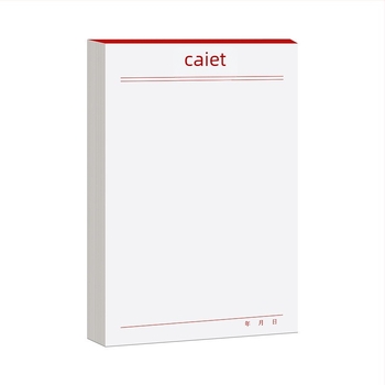 Think about it Bloc de notițe din hârtie – foi goale, schițe rupte, ambalaj de bază