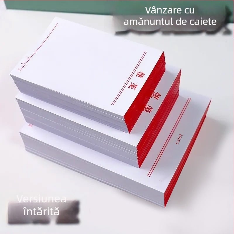 Think about it Bloc de notițe din hârtie – foi goale, schițe rupte, ambalaj de bază