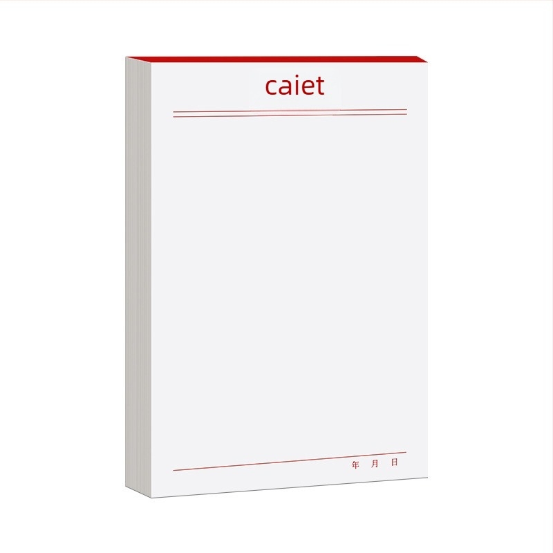 Think about it Bloc de notițe din hârtie – foi goale, schițe rupte, ambalaj de bază