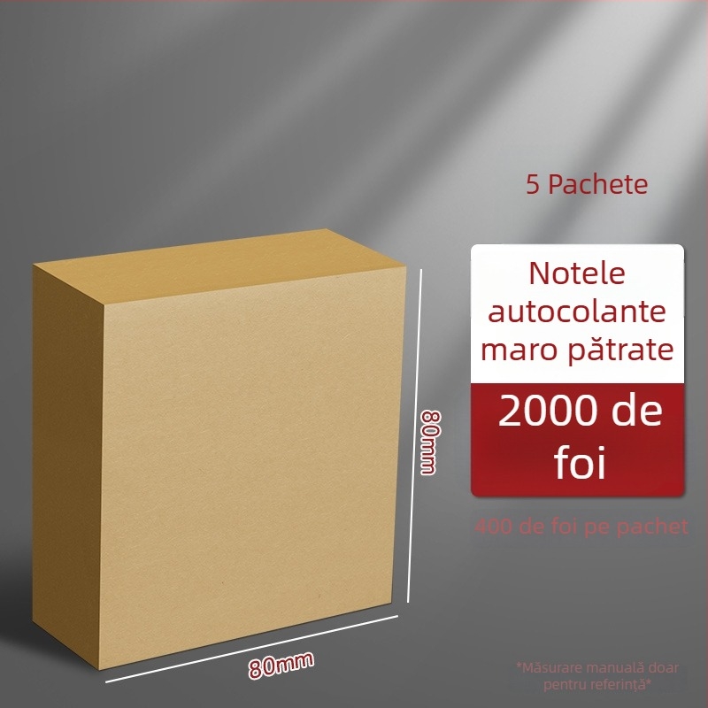 Think about it Bloc de notițe din hârtie – foi goale, schițe rupte, ambalaj de bază