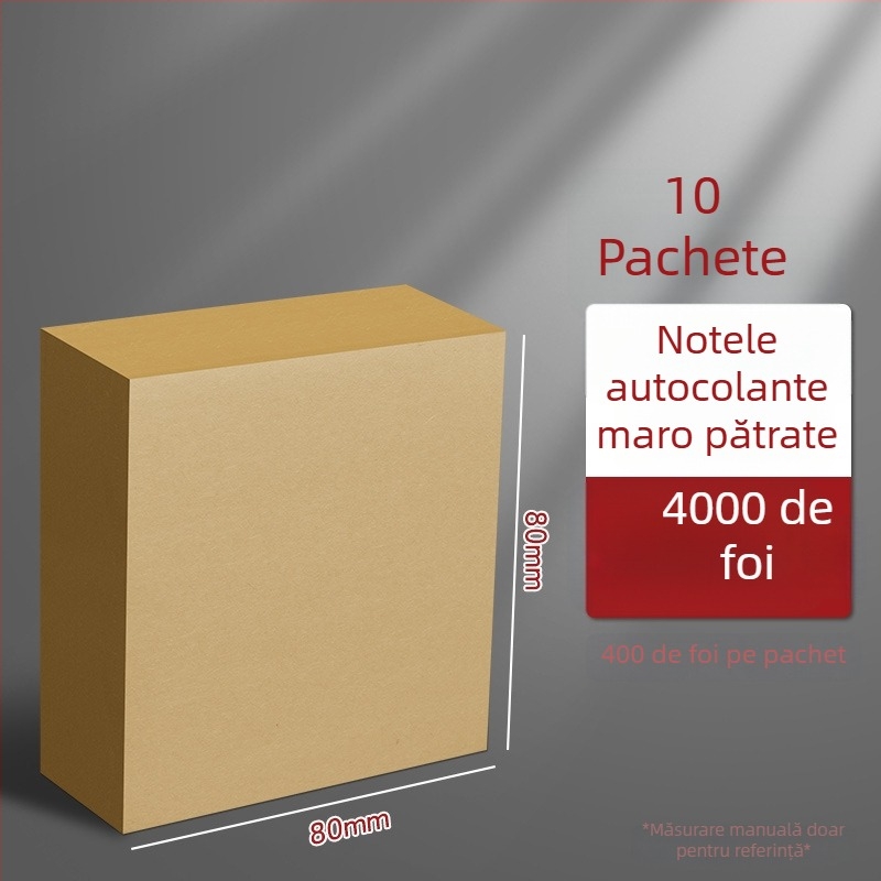 Think about it Bloc de notițe din hârtie – foi goale, schițe rupte, ambalaj de bază