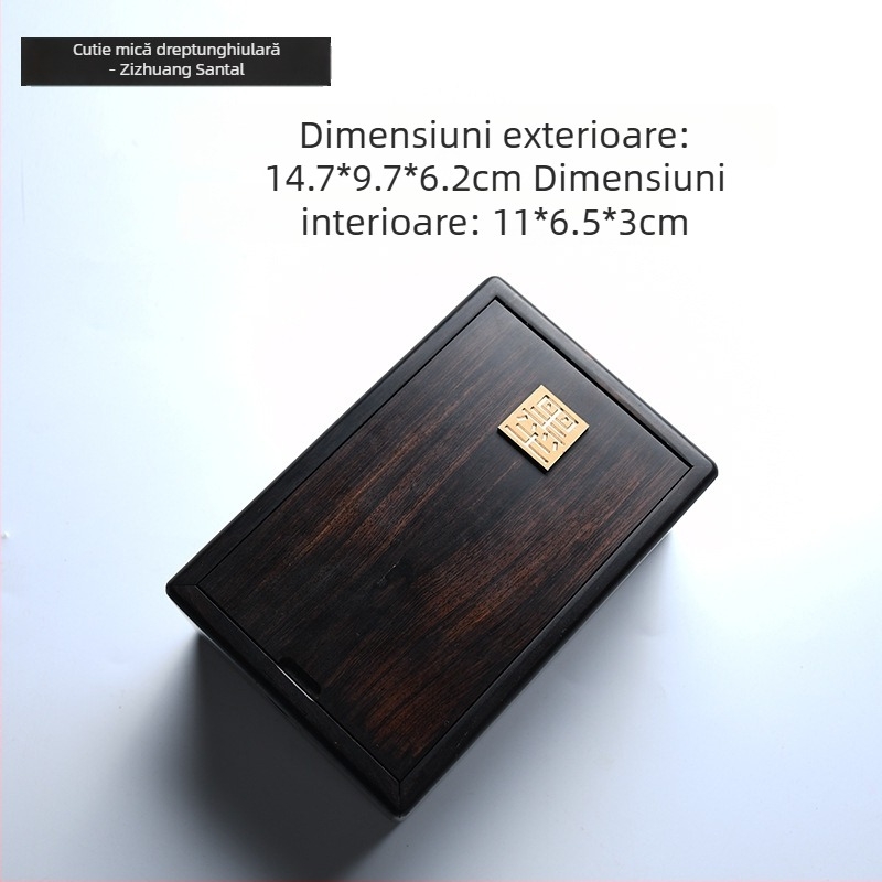 Cutie pentru bijuterii cu mecanism, construcție mortise-and-tenon, lemn natural, depozitare bijuterii