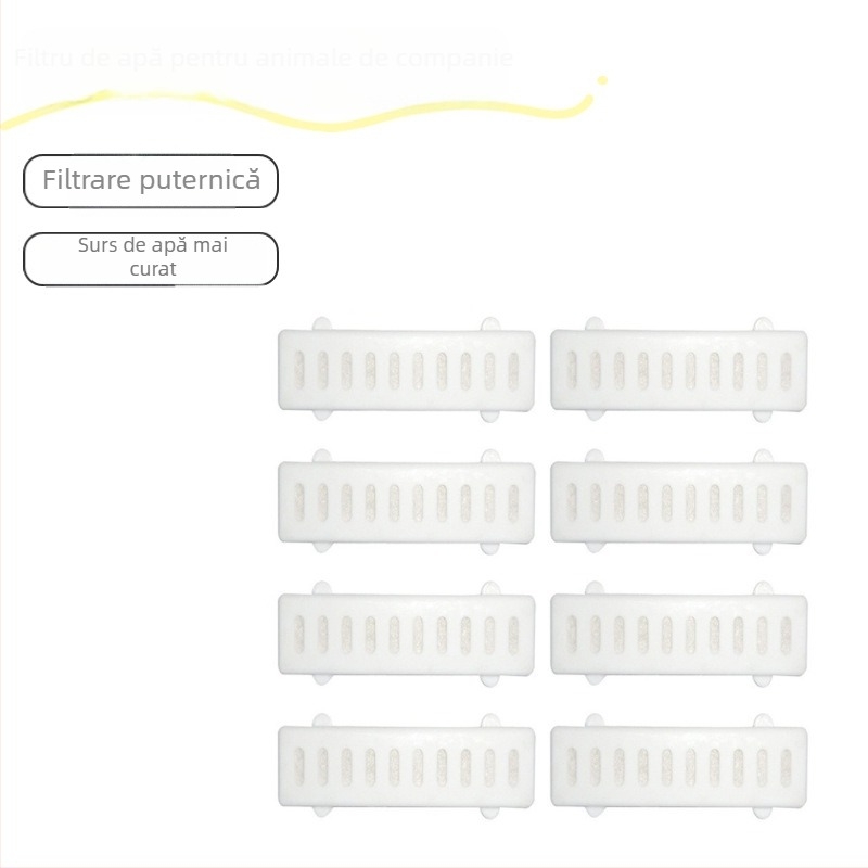 Filtru pentru distribuitor de apă pentru animale de companie – pentru câini și pisici, filtrare ciclică, dedurare a apei, filtru din carbon activ