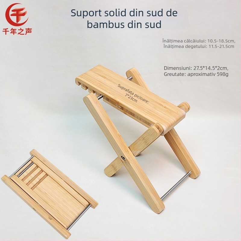 Taburet de pedale pentru instrumente – pliabil, portabil, pentru chitară, erhu, banhu și pipa, potrivit copiilor