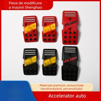 Set de pedale din aliaj de aluminiu, universal pentru transmisie manuală - pedalele de accelerație, frână și ambreiaj, necesită găurire