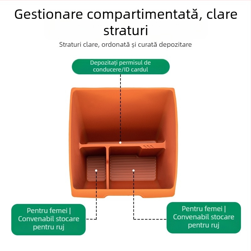 Cutie de depozitare din silicon pentru Ideal L7/L8/L9, ușă auto, personalizabilă
