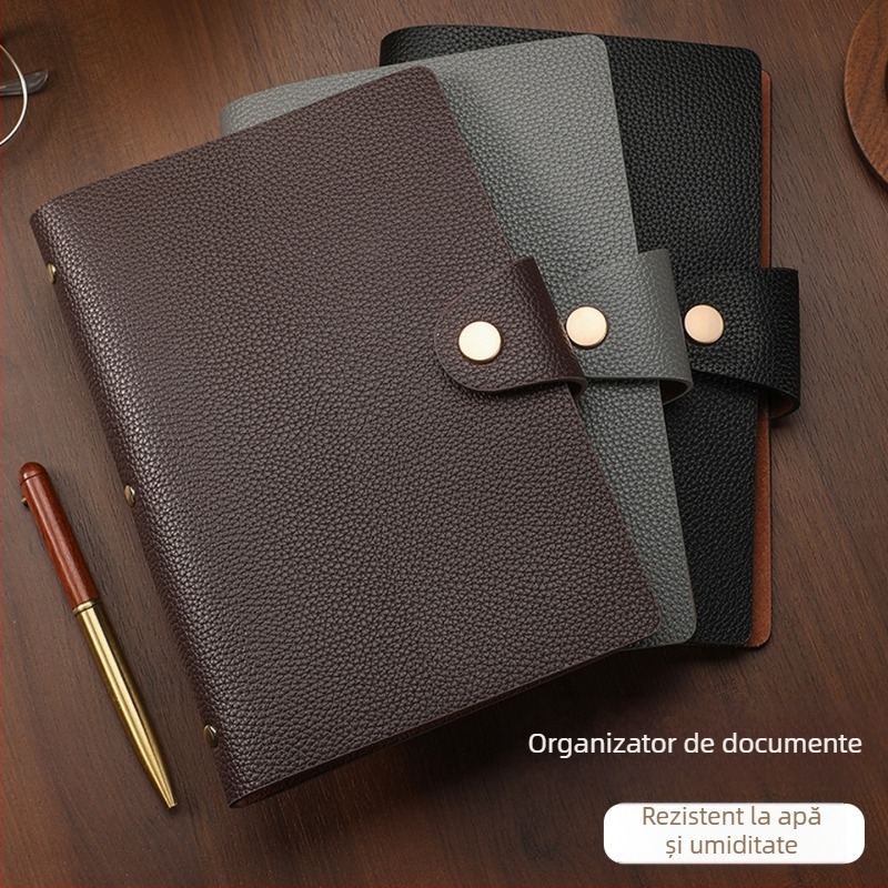 Mapă pentru chitanțe din PU piele - 40 pagini, Model Deposit Slip Book 001, Dimensiuni 22×15.5 cm