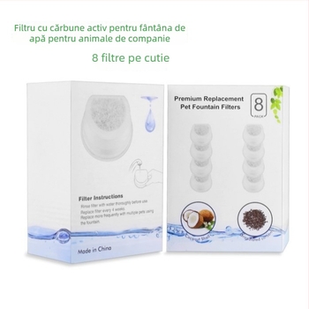 Element filtrant din carbon activ pentru fântâna automată PetSafe – pentru câini și pisici, pachet 8 buc.