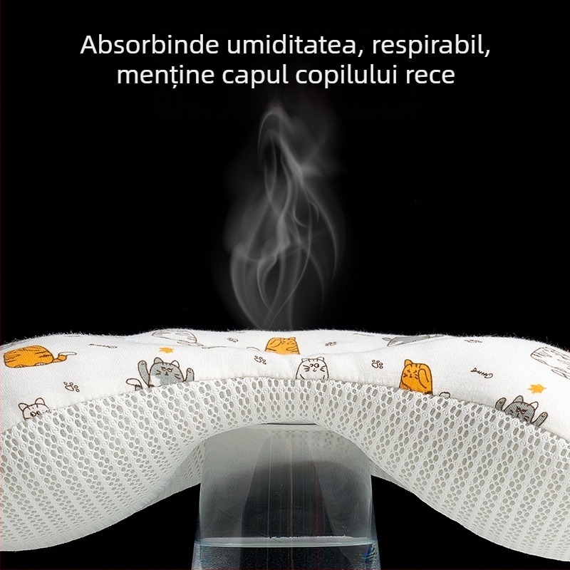 Perna model pentru bebeluși: respirabilă, corectivă, multifuncțională, din bumbac, cu motiv desen animat