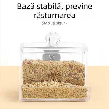 Hranitor automat pentru păsări din acril cu dozator de apă (Weibi)