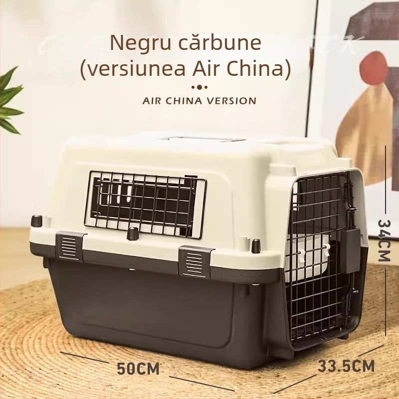 Carrier pentru pisici și câini – transport portabil pentru ieșiri, Material: Fier+PP
