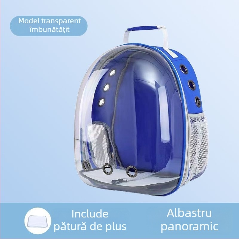 Rucsac din piele pentru animale de companie, 18 L, capsulă spațială portabilă pentru pisici și câini