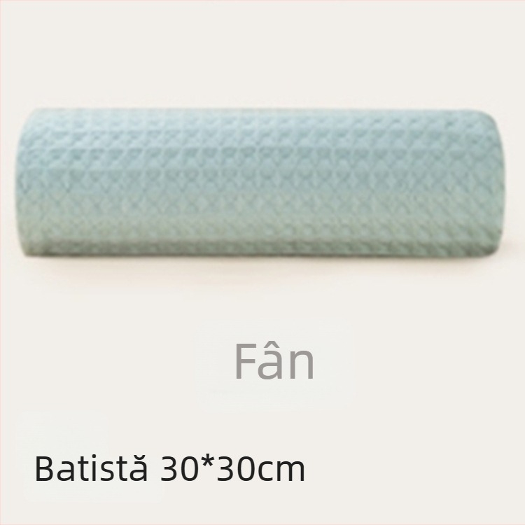 Prosop de față pentru copii, din tifon de bumbac, formă pătrată, finisaj jacquard cusut, greutate 25 g, siglă imprimată