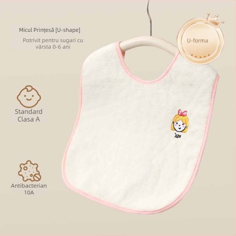 Prosop de față pentru copii, poliester 150D, țesătură simplă, 80–100 g, prosop multifuncțional pentru igiena gurii.