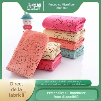 Prosop de față din fibre ultrafine | logo personalizat la cerere | fir 16 | greutate 50–80 g | componenta principală: poliester | fabricație: cusut la margine, pile tăiat, țesătură plată