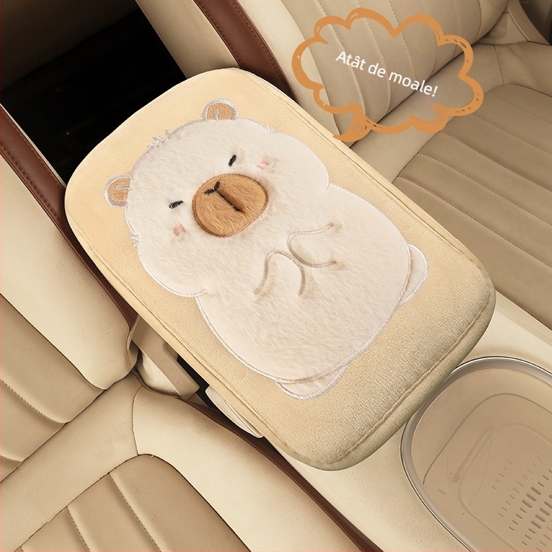 Pernuță pentru cotiera centrală auto – velur, universală compatibilitate, procesare personalizată, brand City Embroidery, model CX-071