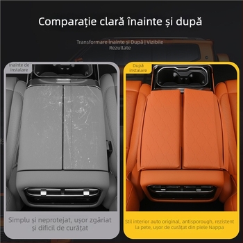 Protecție din piele pentru cotiera Jetour G700; fără marcă, model 1
