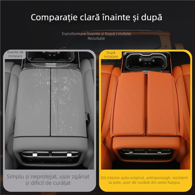Protecție din piele pentru cotiera Jetour G700; fără marcă, model 1