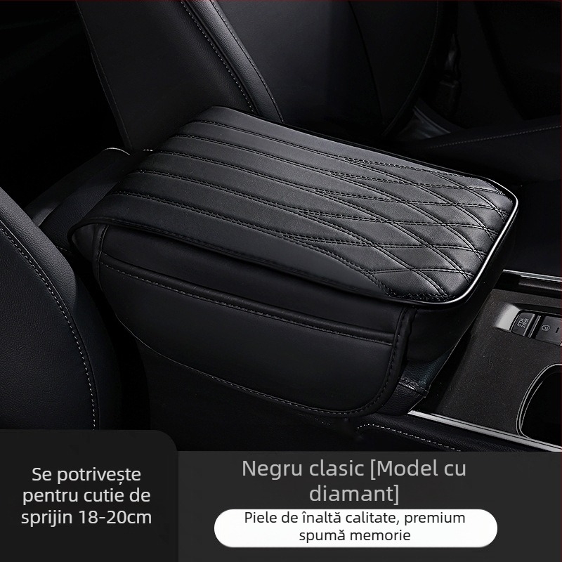 Pernă din piele pentru înălțarea consolei cotier auto — Evance, modele generale, etichetă privată licențiată