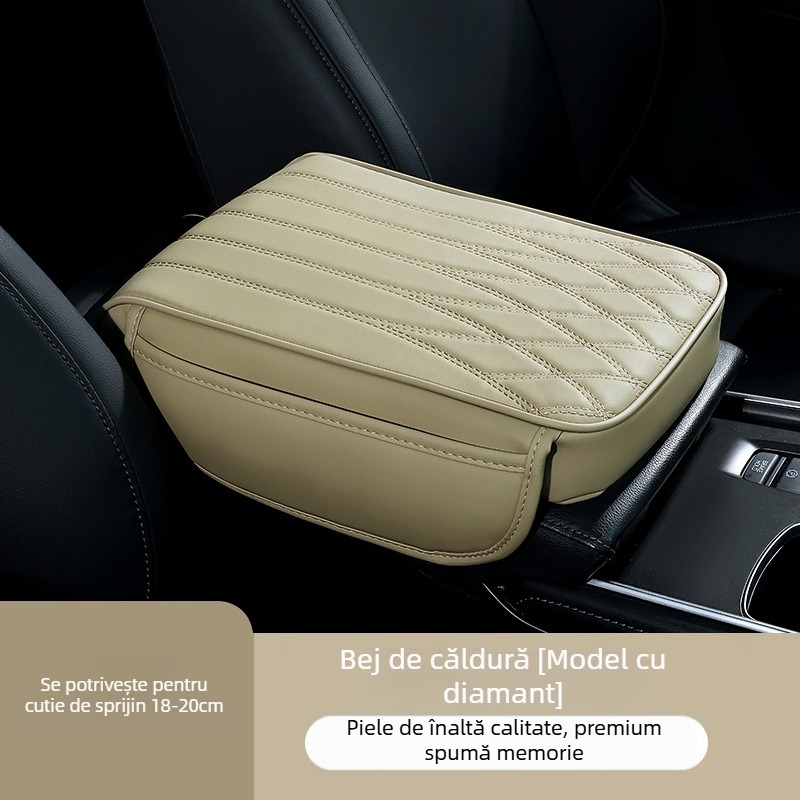Pernă din piele pentru înălțarea consolei cotier auto — Evance, modele generale, etichetă privată licențiată