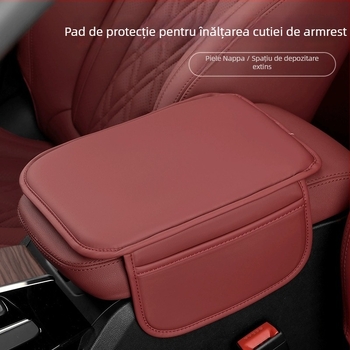Pernă pentru cotieră auto, memory foam, piele, universal, origine Guangzhou, personalizabil
