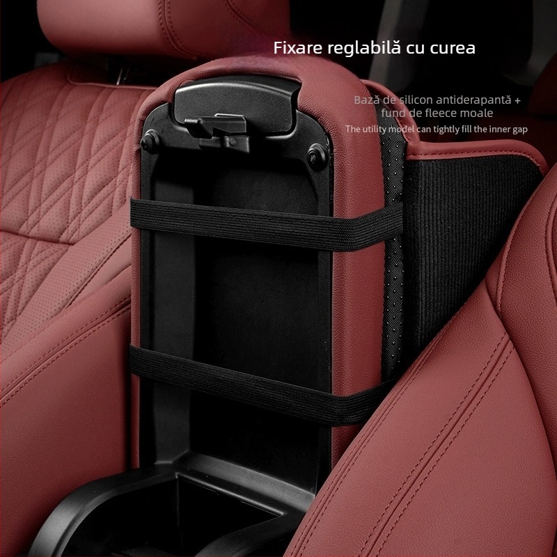 Pernă pentru cotieră auto, memory foam, piele, universal, origine Guangzhou, personalizabil